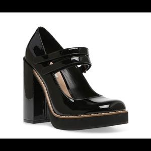 Steve Madden Twice Black Patent